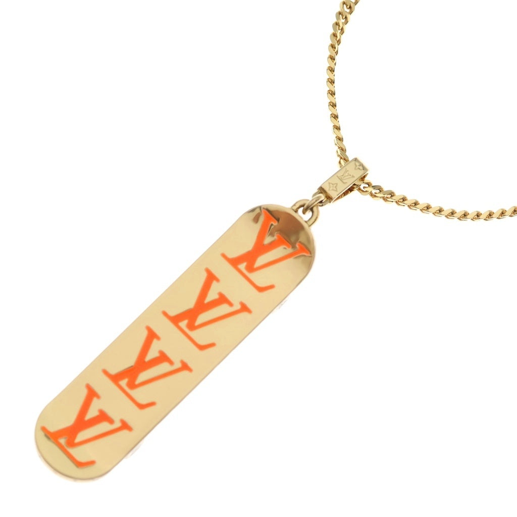 LOUIS VUITTON(ルイヴィトン) ペンダント スケートボード チェーンネックレス ゴールド GP MP3276 DI1221