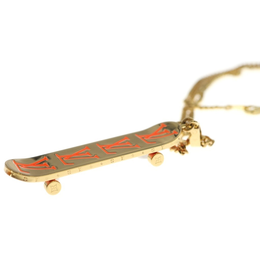 LOUIS VUITTON(ルイヴィトン) ペンダント スケートボード チェーンネックレス ゴールド GP MP3276 DI1221