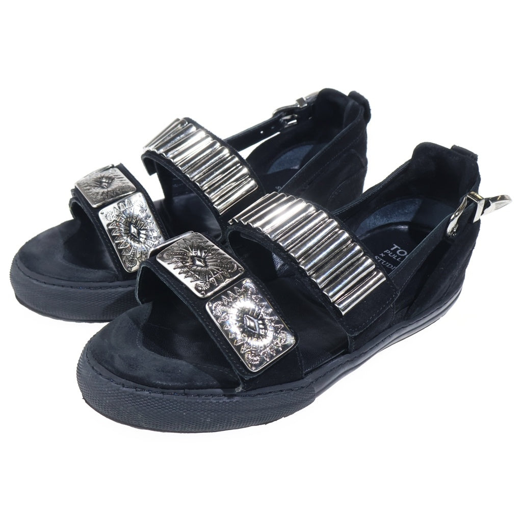 TOGA PULLA(トーガ プルラ) STUDIOUS別注 METAL SNEAKER SANDAL メタルスニーカーサンダル レディース ブラック/シルバー