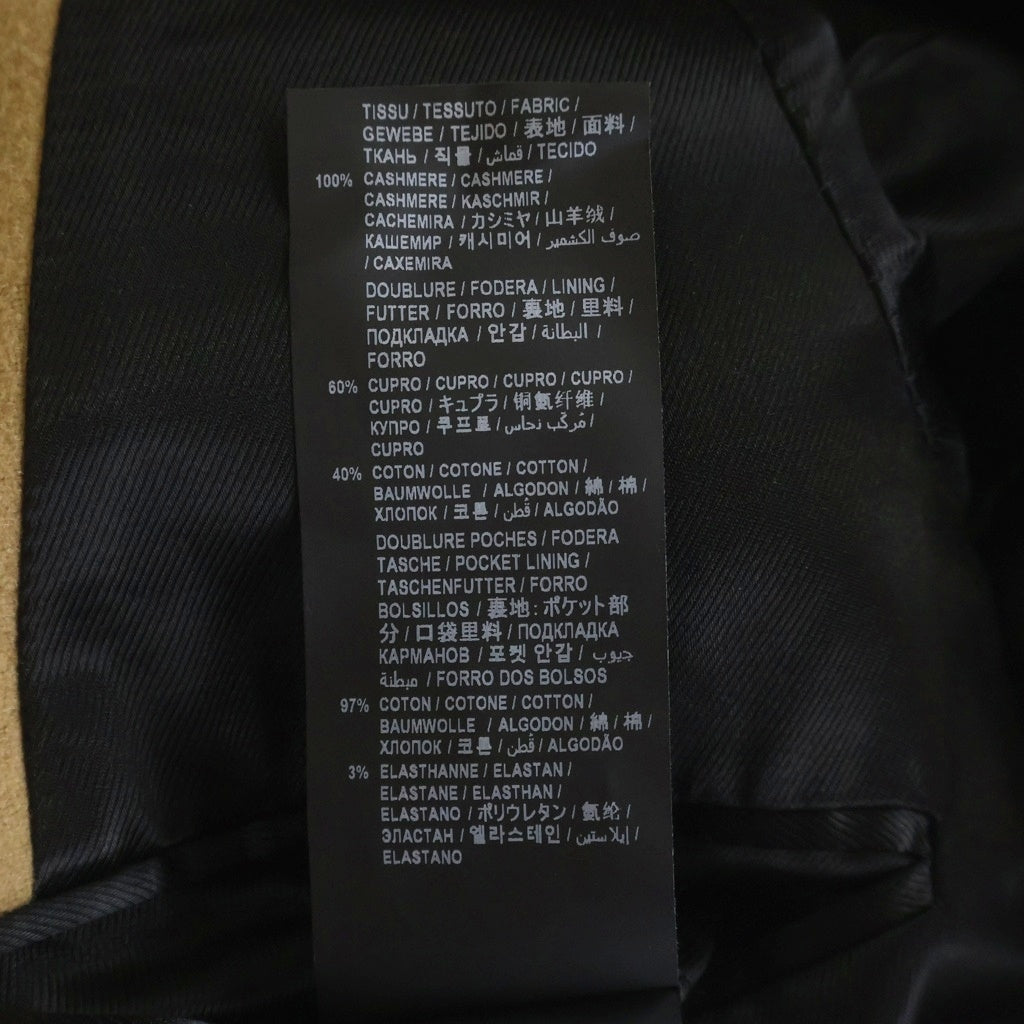 SAINT LAURENT PARIS(サンローランパリ) 21AW カシミヤ ウール ピークドラペル カラー ロング チェスターコート ブラウン 671905 Y143V