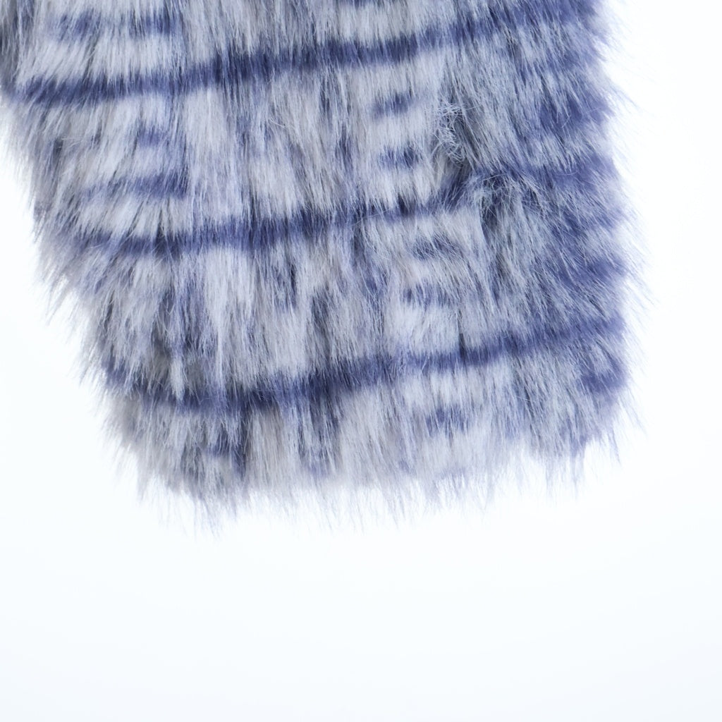 SUPREME(シュプリーム) 22SS Faux Fur Hooded Coat フェイク ファー フーデッドコート ブルー/ホワイト
