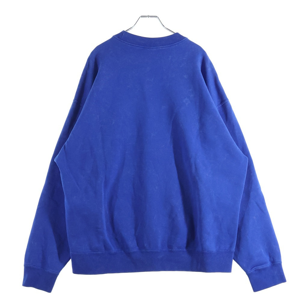 NIKE(ナイキ) ×STUSSY ACID WASH FLEECE ステューシー アシッド ウォッシュ フリース クルーネックスウェットトレーナー ブルー DR4024-480