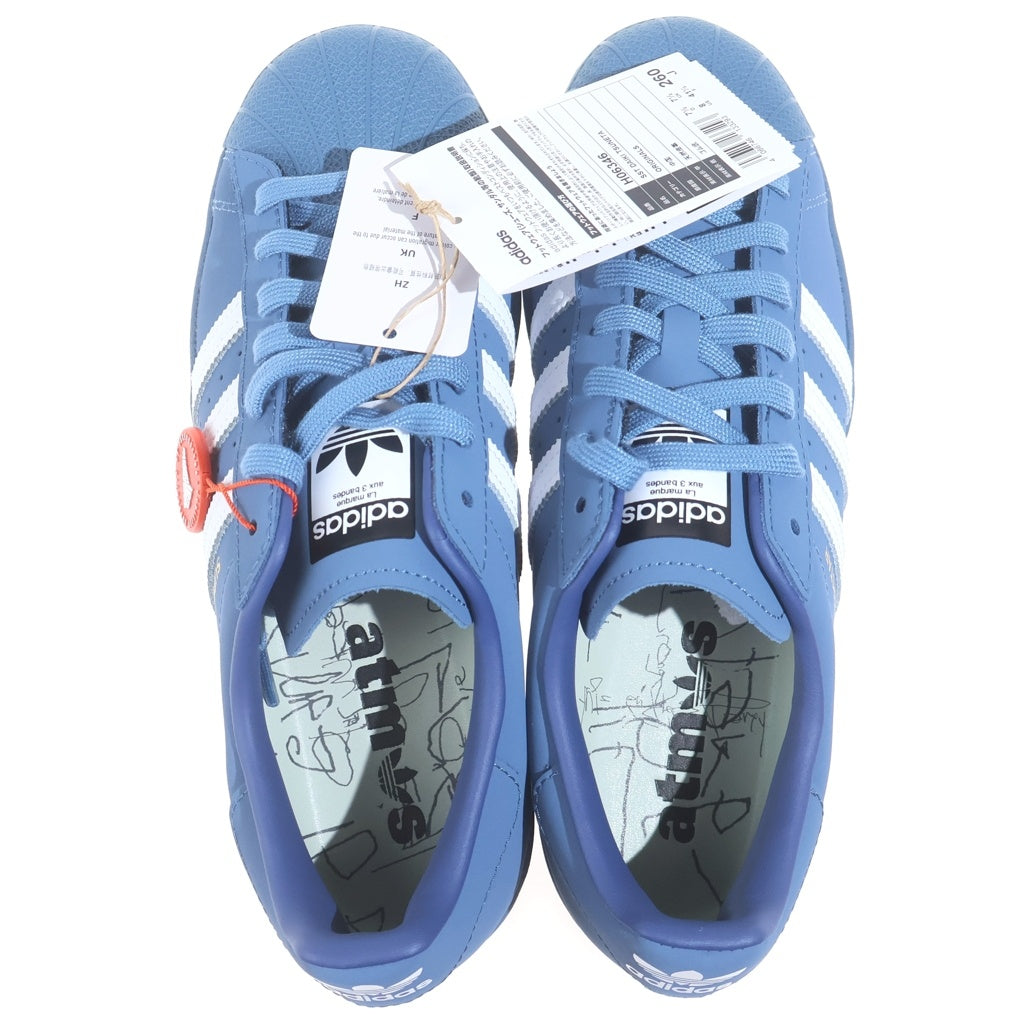 adidas(アディダス) ×KING GNU DAIKI TSUNETA ×ATMOS SUPERSTAR キングヌー 常田大希 アトモス スーパースター ローカットスニーカー ブルー US8/26cm H06346
