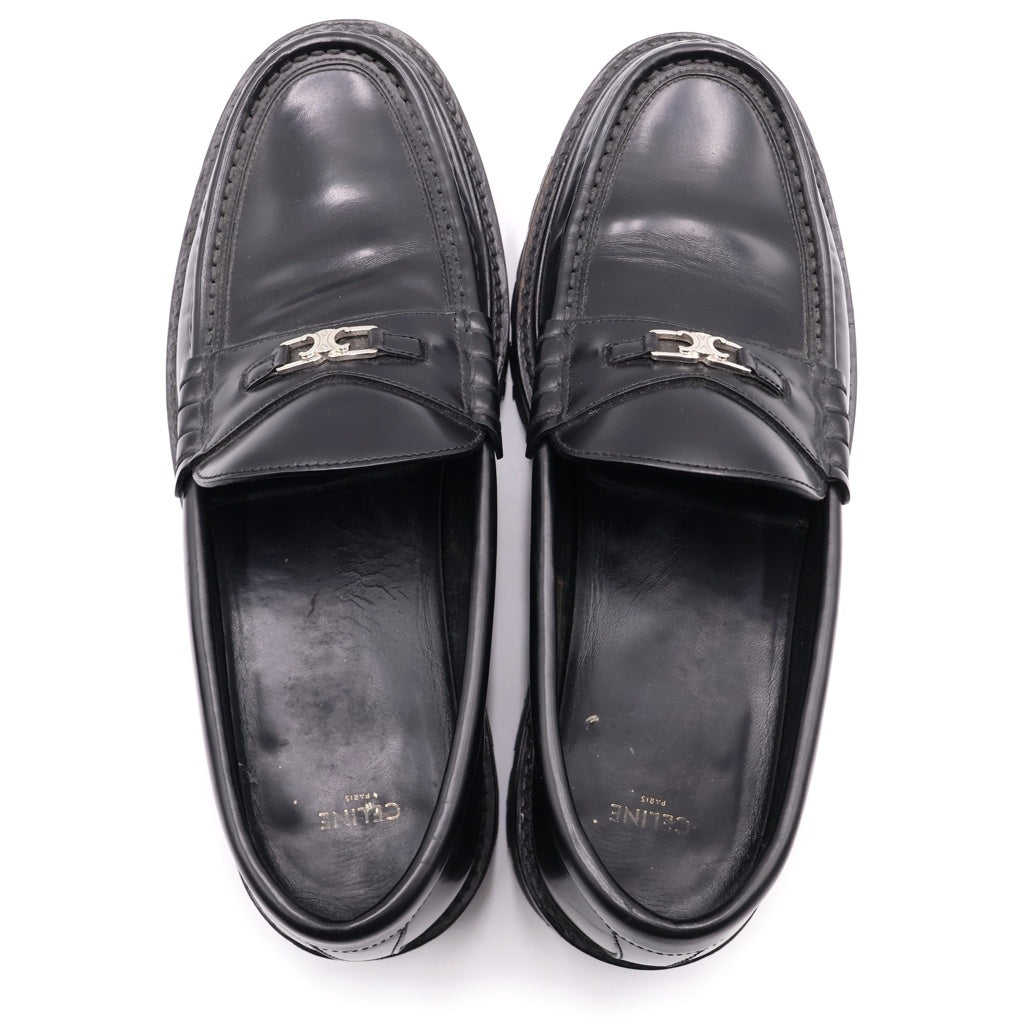 CELINE(セリーヌ) 22SS CHUNKY TRIONPHE LOAFER 30 チャンキー トリオンフ レザーローファー ブラック FA1221