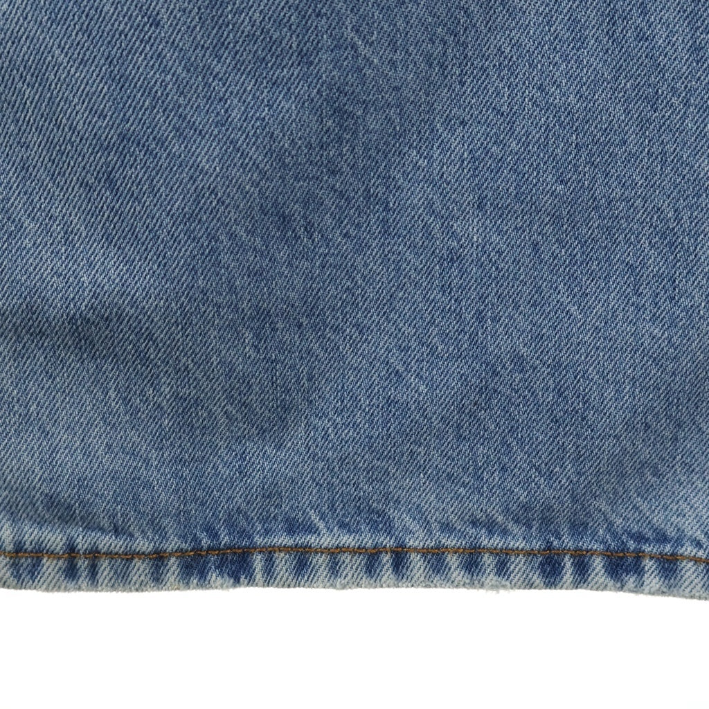 Acne Studios(アクネ ストゥディオズ) 2021M LIGHT BLUE VINTAGE ライトブルー ヴィンテージ ダメージ加工 ボタンフライ ルーズフィットジーンズ デニムパンツ インディゴ B00277