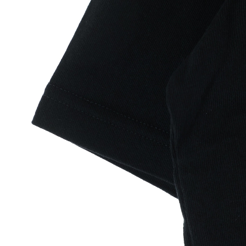 Sacai(サカイ) 21AW ×KAWS EMBROIDERY カウズ コットン ロゴエンブロイダリー クルーネックTシャツ カットソー ブラック 21-0285S