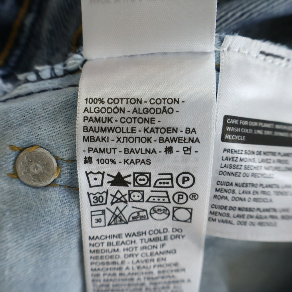 Levi's(リーバイス) ×DOVER STREET MARKET ×FRAGMENT DESIGN 505 VINTAGE DENIM JEANS 両面プリント ジップフライデニムパンツ ジーンズ S110794