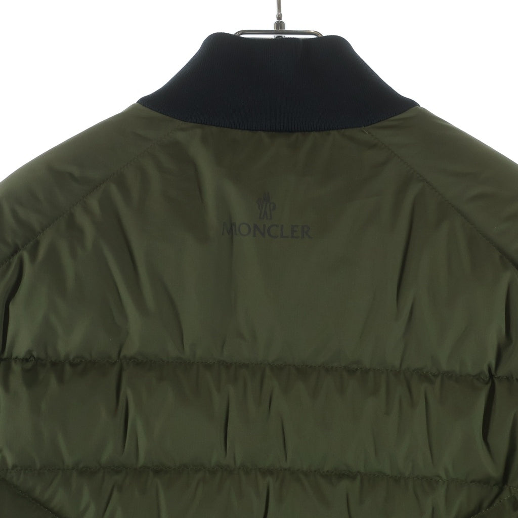 MONCLER(モンクレール) 23AW OISE DOWN JACKET アームロゴワッペン ジップアップ ダウンジャケット ブルゾン グリーン I20911A00043 596IU