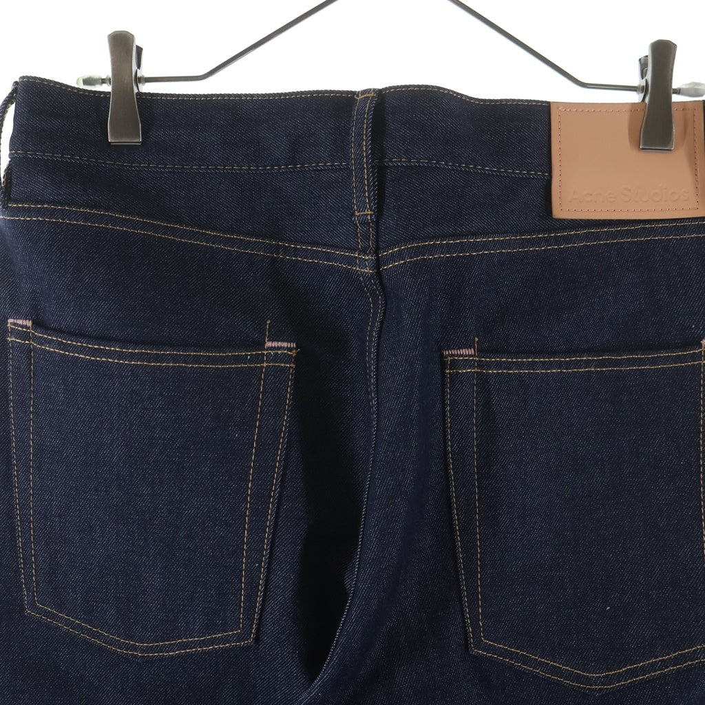 Acne Studios(アクネ ストゥディオズ) 1981M FN New RW BUGGY DENIM PANTS バックロゴパッチ マルチポケット ボタンフライ バギー フィット デニムパンツ インディゴ B00401