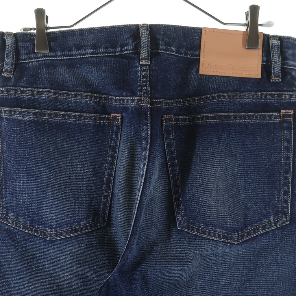 Acne Studios(アクネ ストゥディオズ) 2021M Broadway REGULAR FIT JEANS ブロードウェイ バックロゴパッチ ウオッシュド加工 マルチポケット ボタンフライ レギュラー フィット デニム パンツ B00382