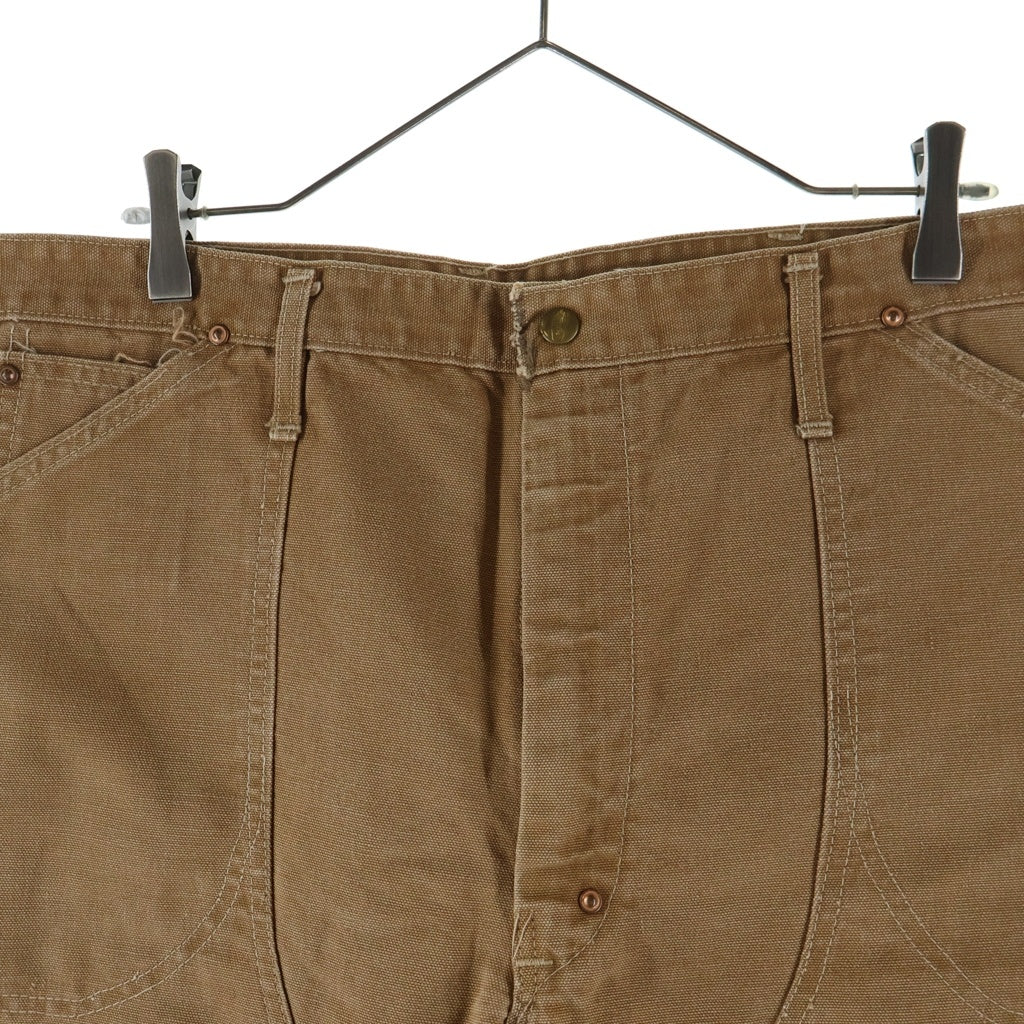 CARHARTT(カーハート) 70S VINTAGE ヴィンテージ プリントタグ ダック地 ダブルニー ペインターパンツ ブラウン