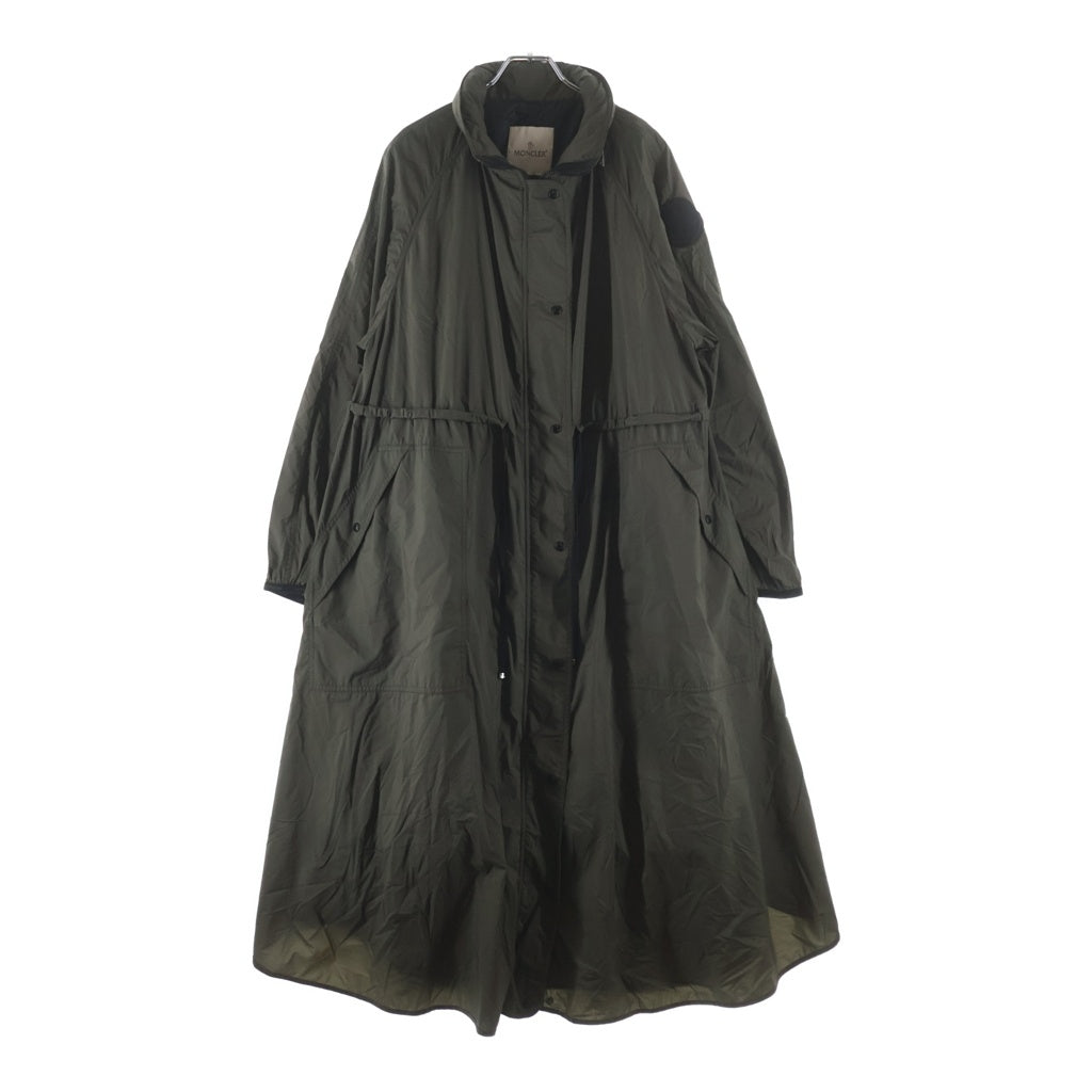 MONCLER(モンクレール) 21SS LIN リン フーデットジップアップ ロングモッズコート カーキ G10931D50400 C0391
