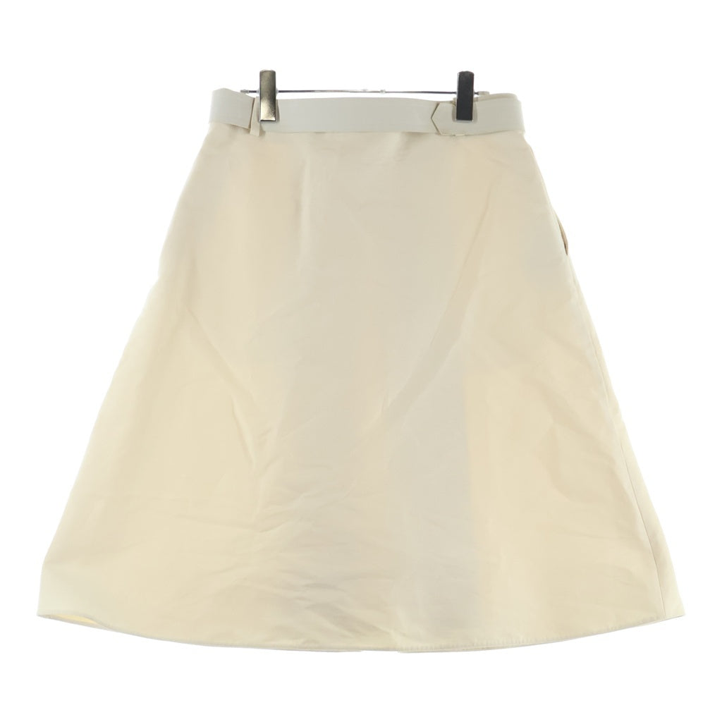 MARNI(マルニ) 25SS インサイドプリーツ Aライン ミディスカート アイボリー レディース GOMA0697CS TCX28