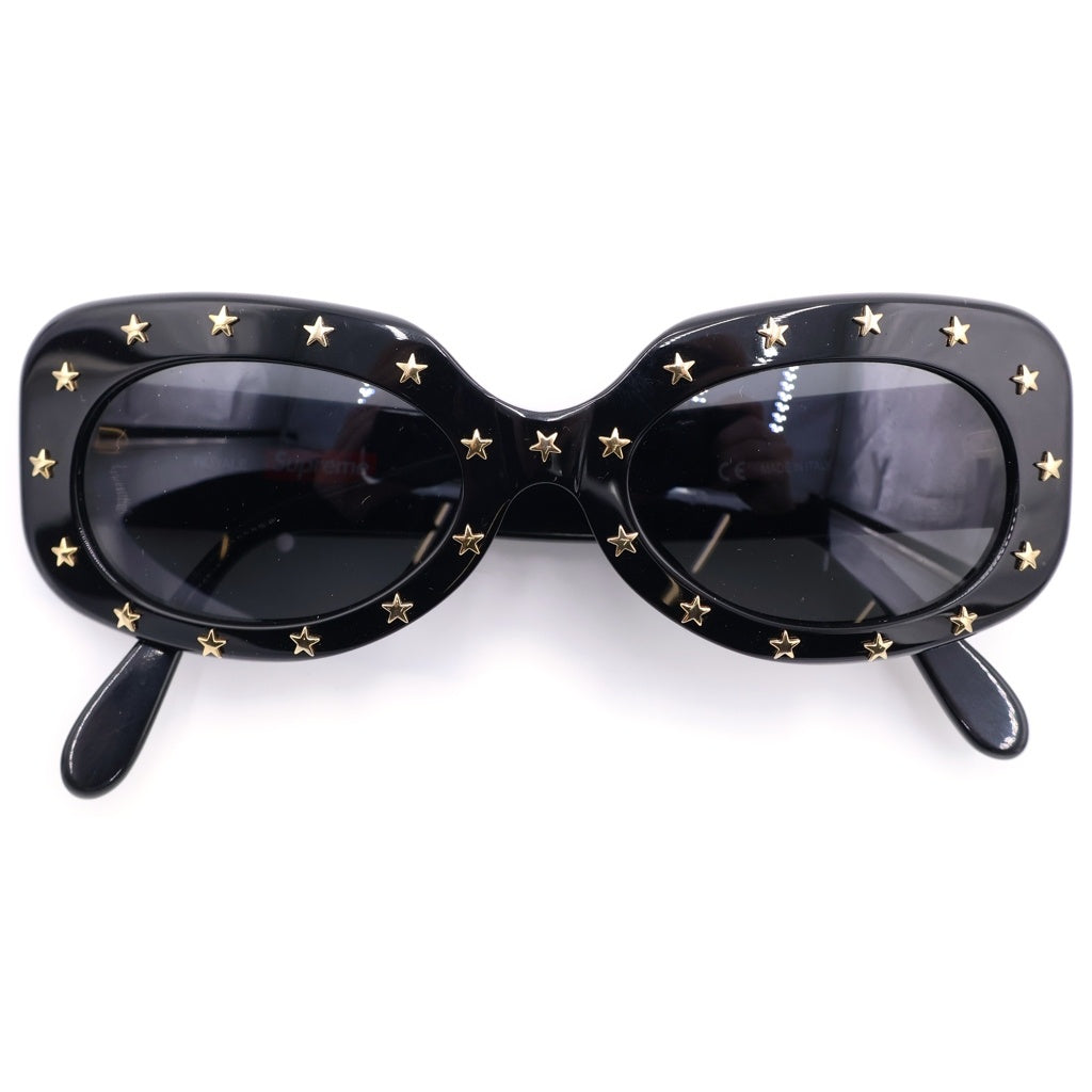 SUPREME(シュプリーム) 18SS Royale Sunglasses サイドロゴ スター スタッズデザイン ロイヤル サングラス アイウェア メガネ ブラック レディース