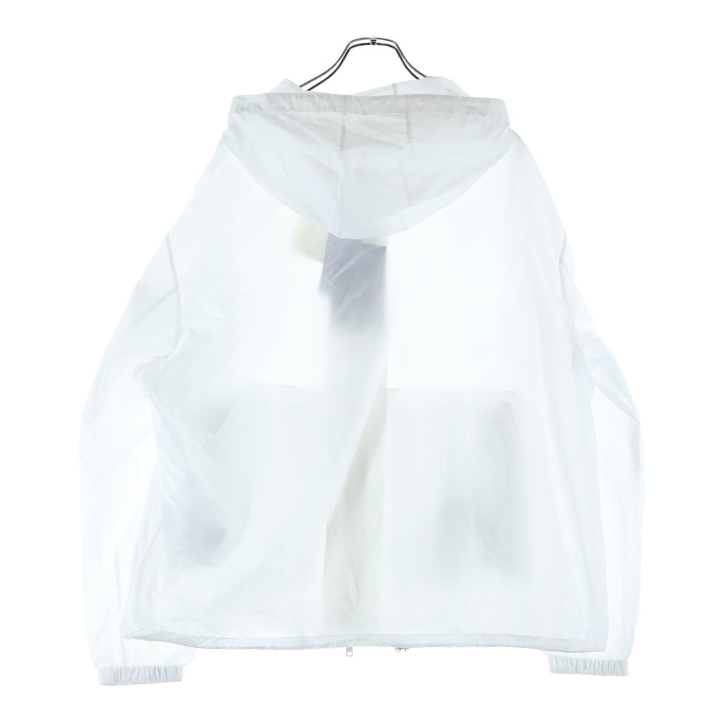 PRADA(プラダ) RE-NYLON リナイロン トライアングルロゴプレート フーデッドナイロンジャケット ジップアップブルゾン ホワイト SGC835