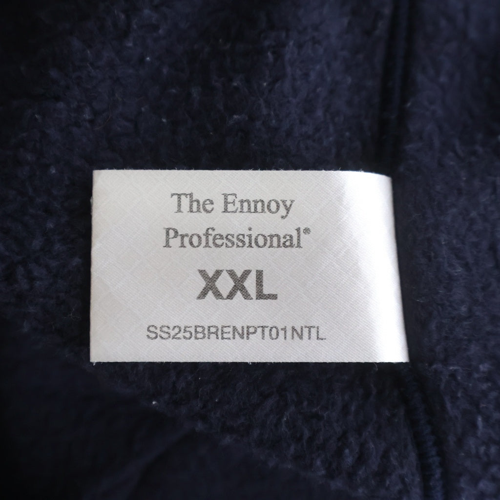 The Ennoy Professional(エンノイプロフェッショナル) 25SS ロゴ刺繍 スウェットジョガーパンツ ネイビー SS25BRENPT01NTL