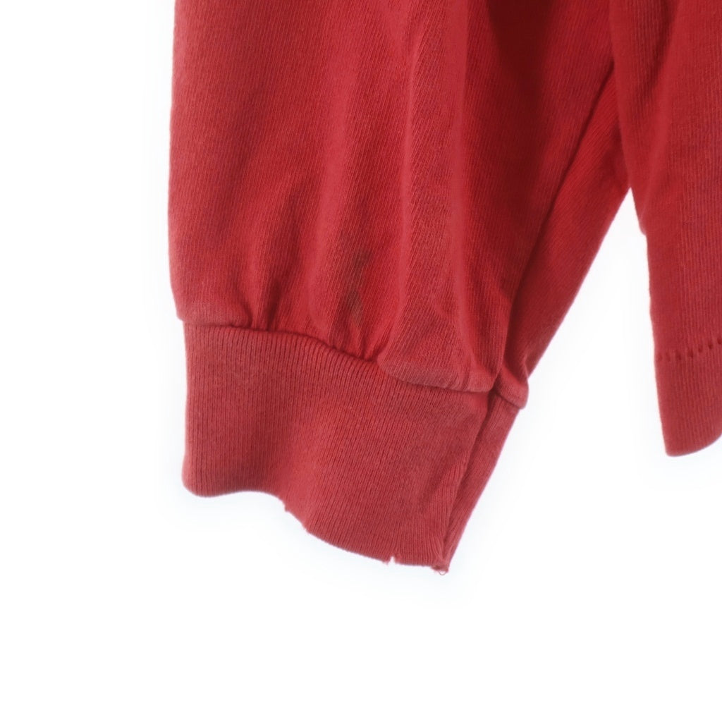 SAINT MICHAEL(セントマイケル) 24SS LS TEE SOFT LOVE ソフト ラブプリント加工Tシャツ 長袖クルーネックカットソー レッド SM-YS8-0000-021