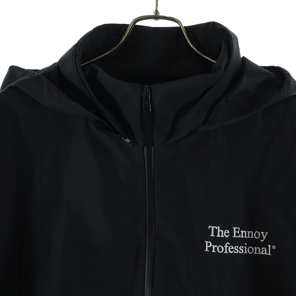 The Ennoy Professional(エンノイプロフェッショナル) 24AW 3LAYER SHELL JACKET 3レイヤー フーデッドシェルジャケット ブラック AW24BRENJK01AK