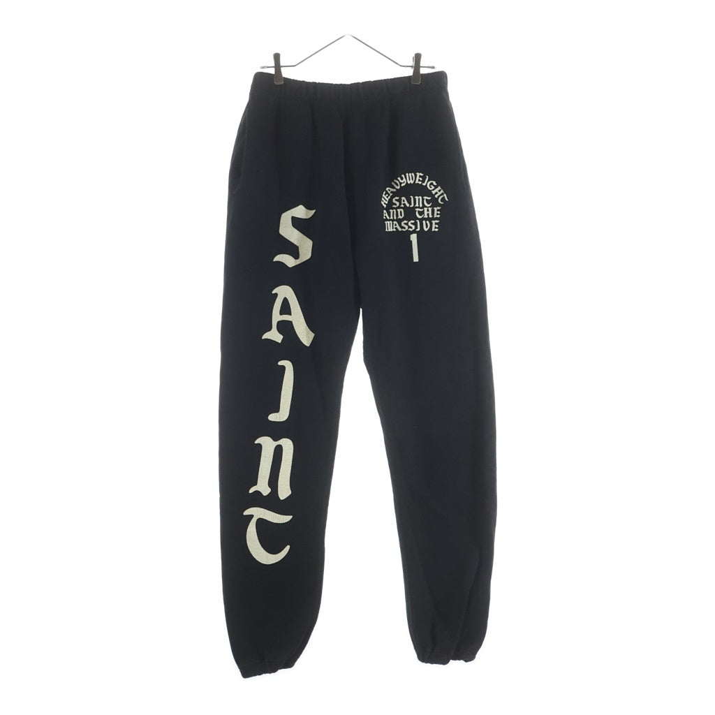 SAINT MICHAEL(セントマイケル) 24AW SWT PNT/IT'S SAINTBLACK スウェットパンツ セントロゴ ブラック SM-YS1-0000-049