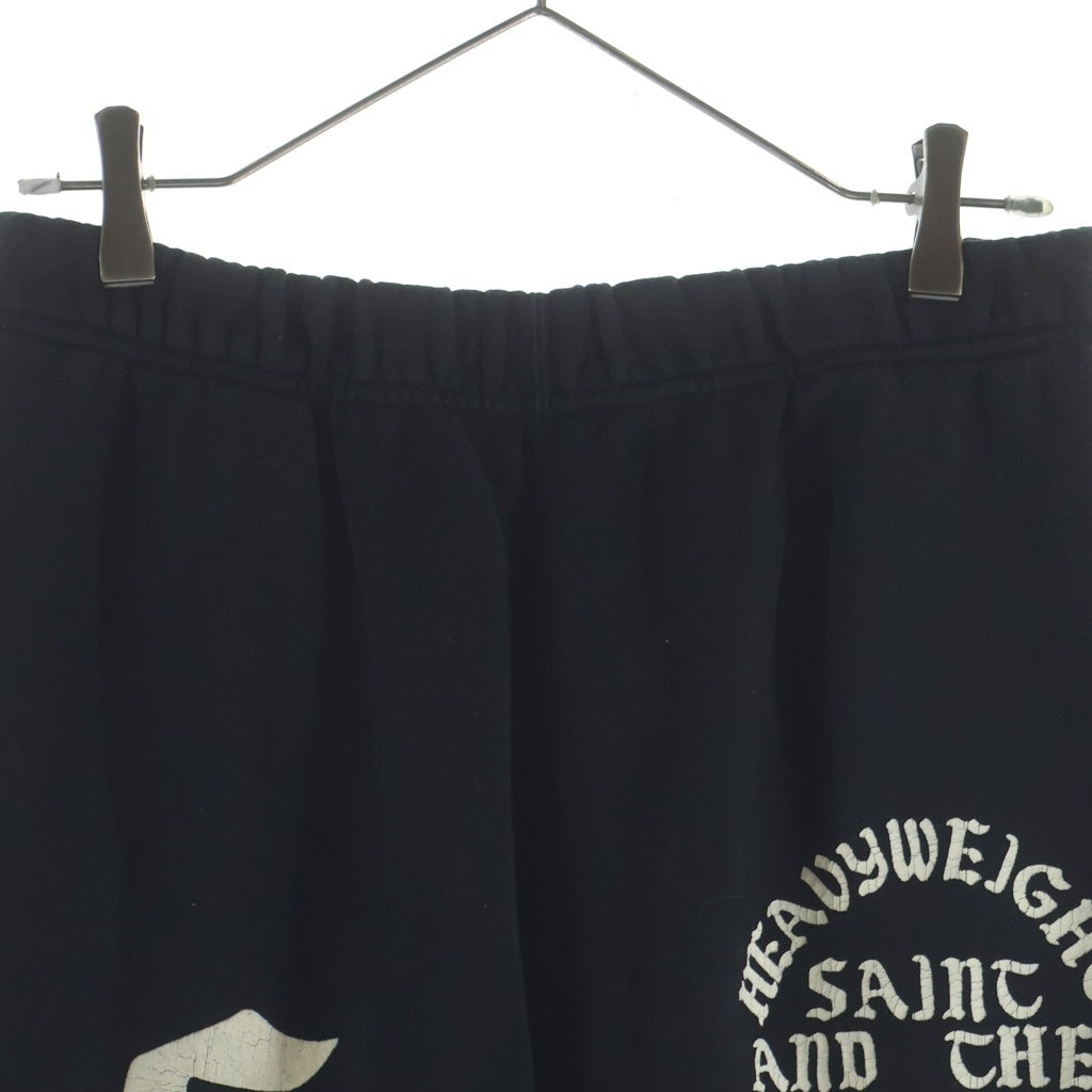 SAINT MICHAEL(セントマイケル) 24AW SWT PNT/IT'S SAINTBLACK スウェットパンツ セントロゴ ブラック SM-YS1-0000-049