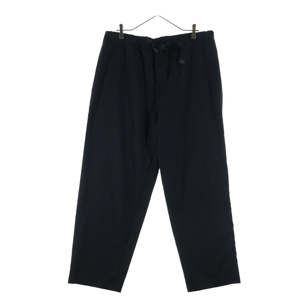 The Ennoy Professional(エンノイプロフェッショナル) 25SS WOOL BLEND RIP STOP EASY PANTS ウールブレンド リップストップ イージーパンツ ブラック SS25BRENPT03LP