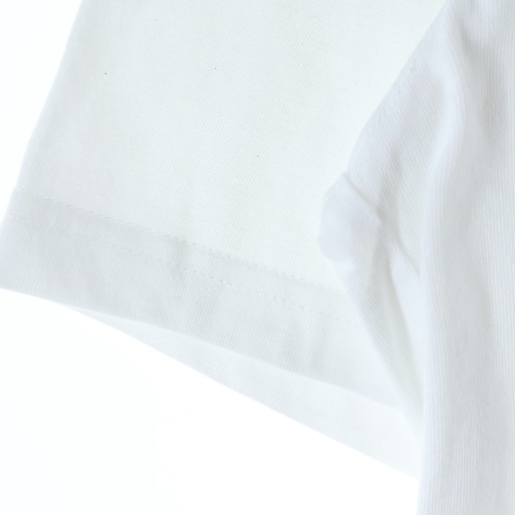 The Ennoy Professional(エンノイプロフェッショナル) 24SS LOGO T-SHIRT フロントロゴ刺繍Tシャツ 半袖クルーネックカットソー ホワイト SS24BRENCT04NTL
