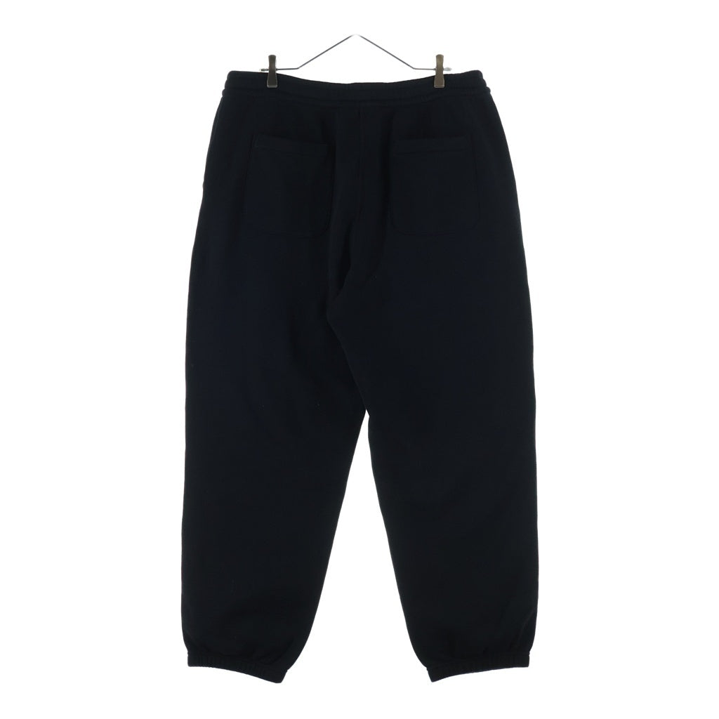 The Ennoy Professional(エンノイプロフェッショナル) 25SS SWEAT PANTS ロゴ刺繍 裏起毛スウェットパンツ ブラック SS25BRENPT01NTL