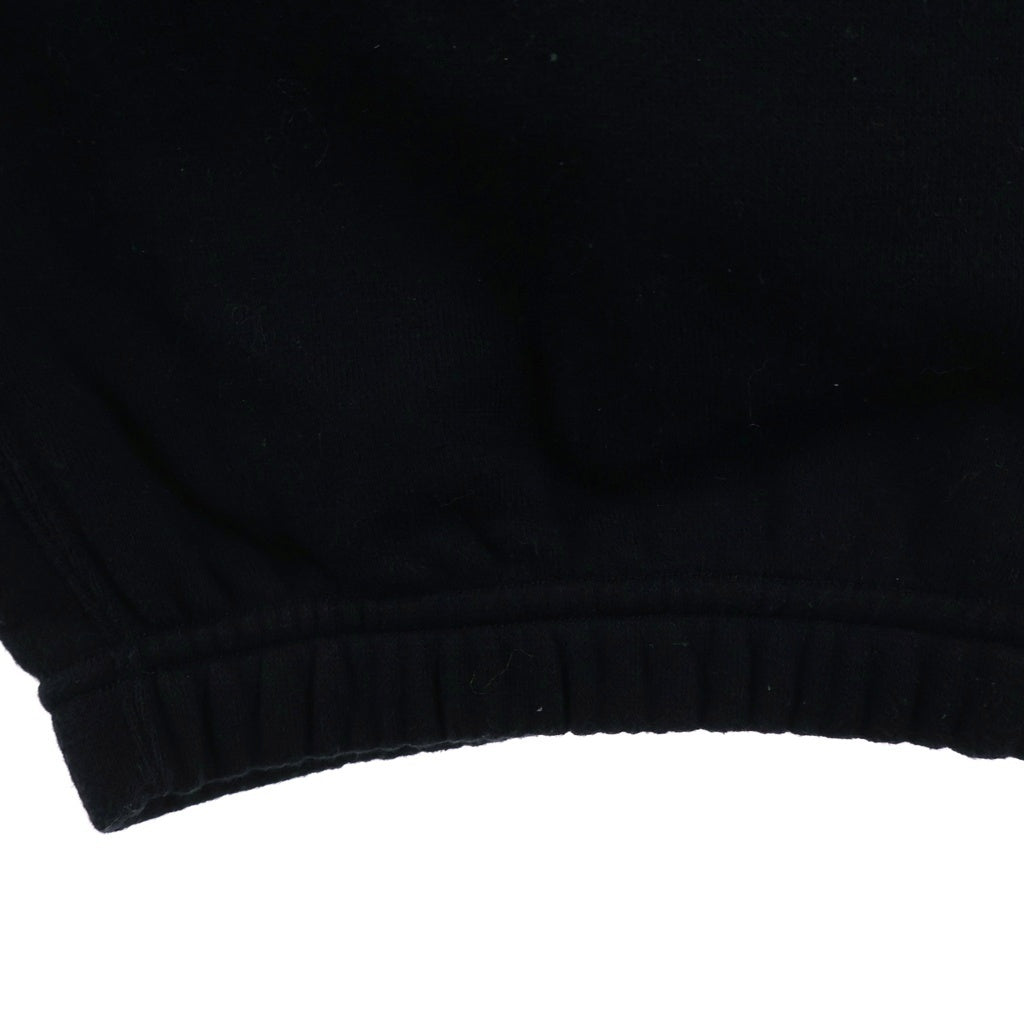 The Ennoy Professional(エンノイプロフェッショナル) 25SS SWEAT PANTS ロゴ刺繍 裏起毛スウェットパンツ ブラック SS25BRENPT01NTL