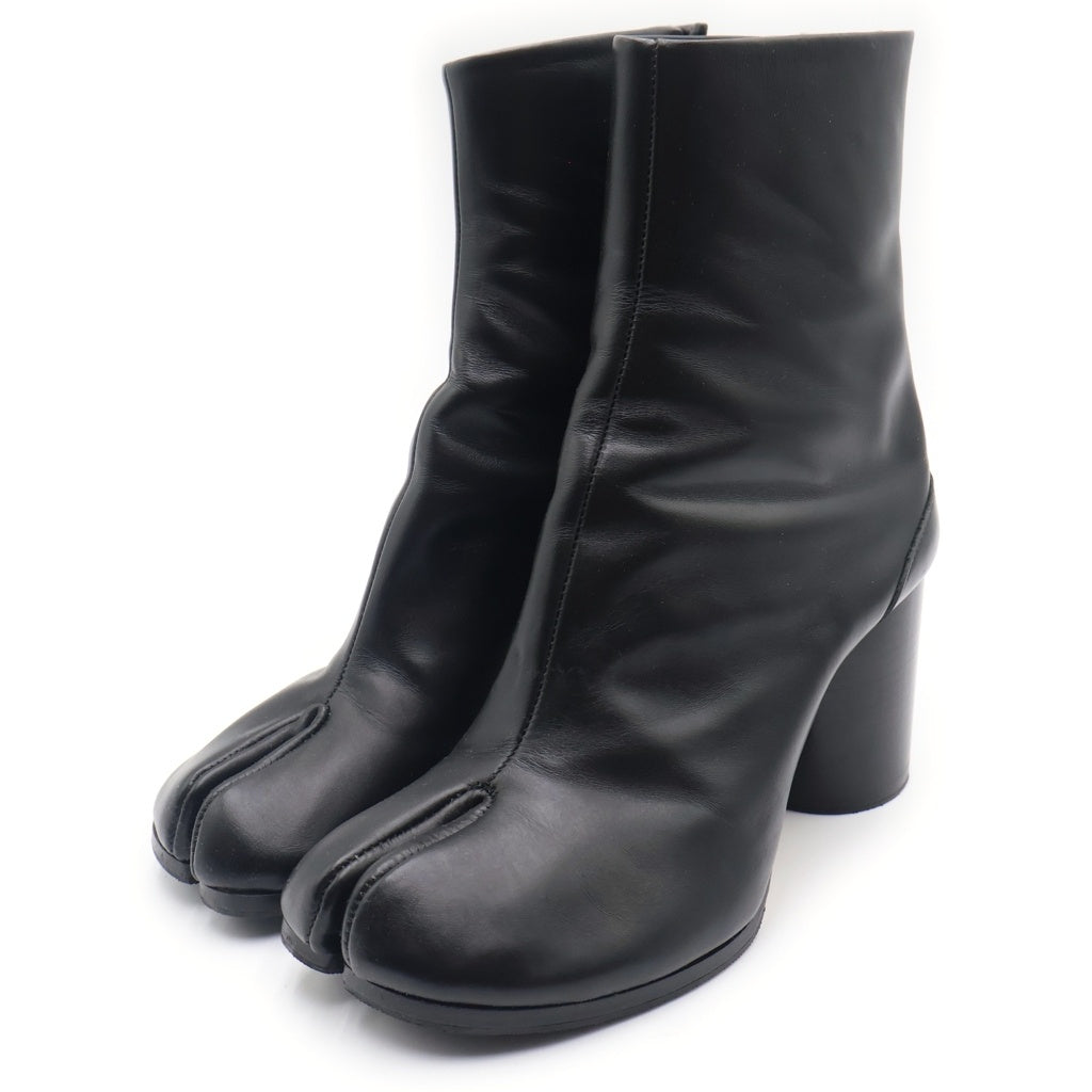 Maison Margiela(メゾンマルジェラ) TABI BOOTS レザー アンクル ショート足袋ブーツ ブラック レディース