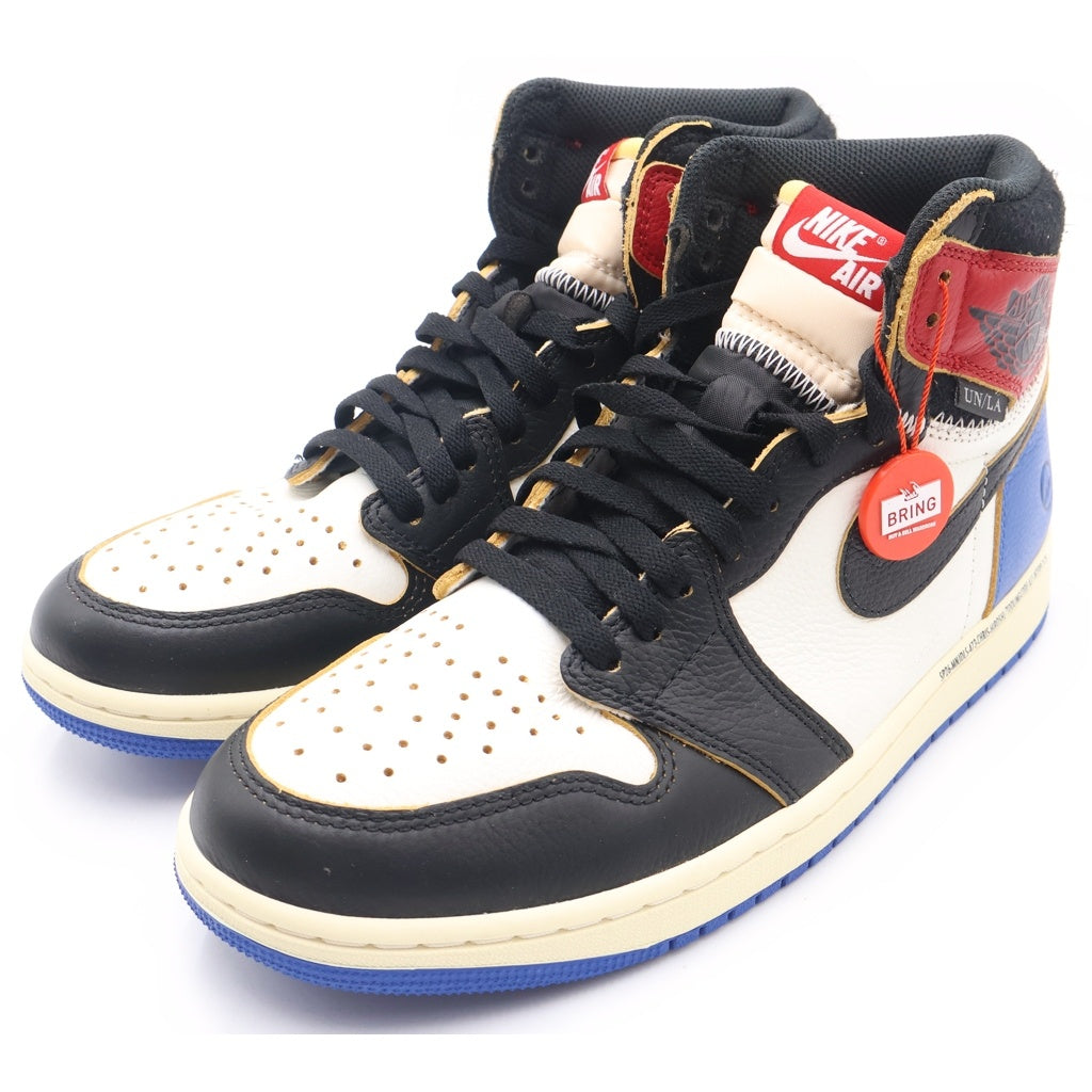 NIKE(ナイキ) ×Fragment Design ×UNION AIR JORDAN 1 HIGH OG フラグメントデザイン ユニオン エアジョーダン1 ハイカットスニーカー US9.5/27.5cm IO7847-002