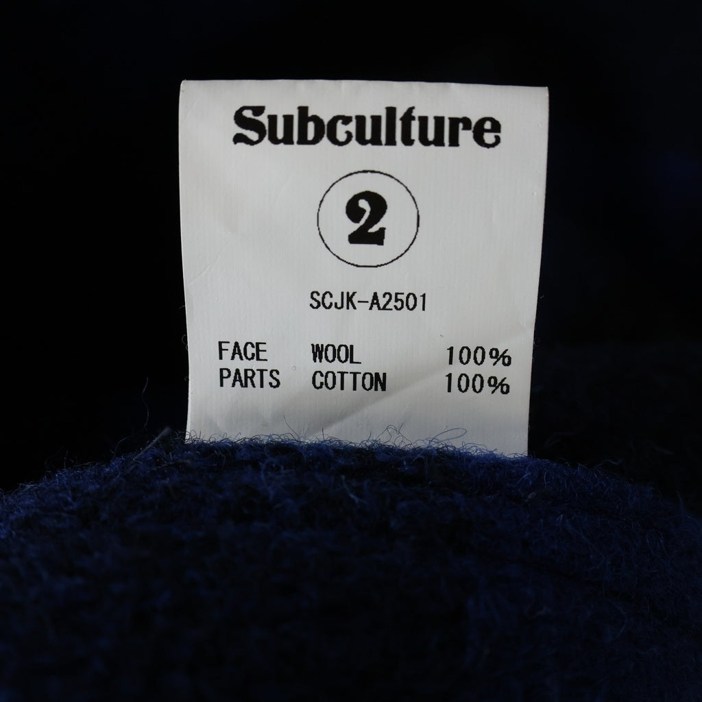 SUBCULTURE(サブカルチャー) 25AW BUFFALO CHECK JACKET バッファロー チェック シャツジャケット ブルー/ブラック SCJK-A2501