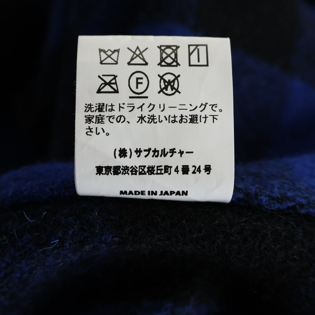 SUBCULTURE(サブカルチャー) 25AW BUFFALO CHECK JACKET バッファロー チェック シャツジャケット ブルー/ブラック SCJK-A2501