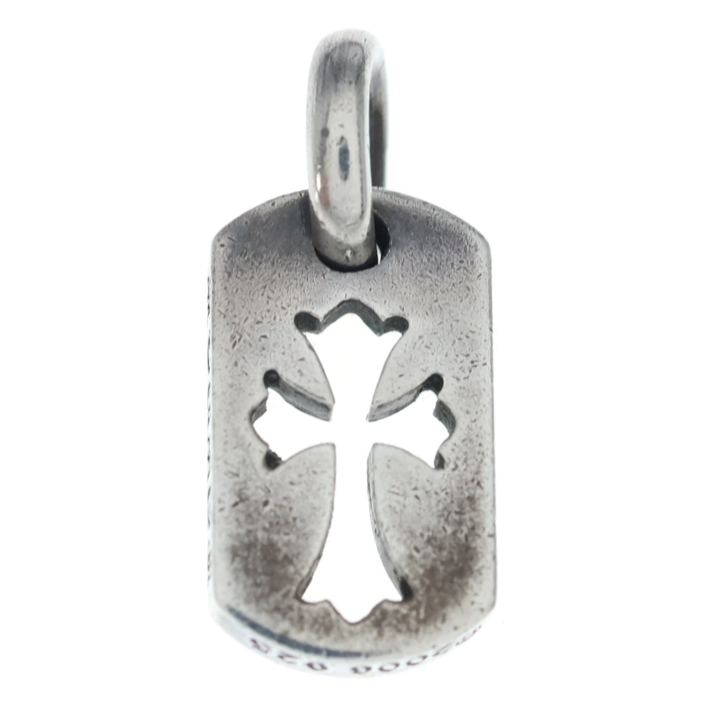 CHROME HEARTS(クロムハーツ) DT TNY CO CRS タイニーカットアウトクロスドッグタグ チャーム ペンダントトップ シルバー BCA252
