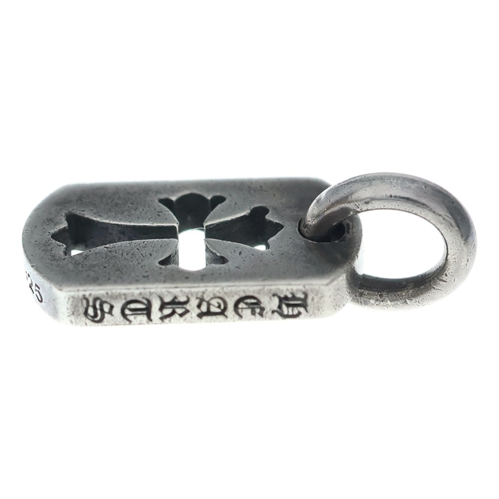 CHROME HEARTS(クロムハーツ) DT TNY CO CRS タイニーカットアウトクロスドッグタグ チャーム ペンダントトップ シルバー BCA252