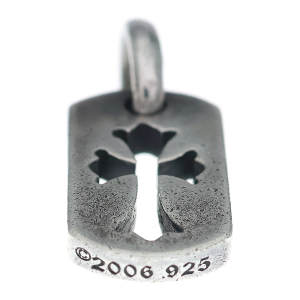 CHROME HEARTS(クロムハーツ) DT TNY CO CRS タイニーカットアウトクロスドッグタグ チャーム ペンダントトップ シルバー BCA252