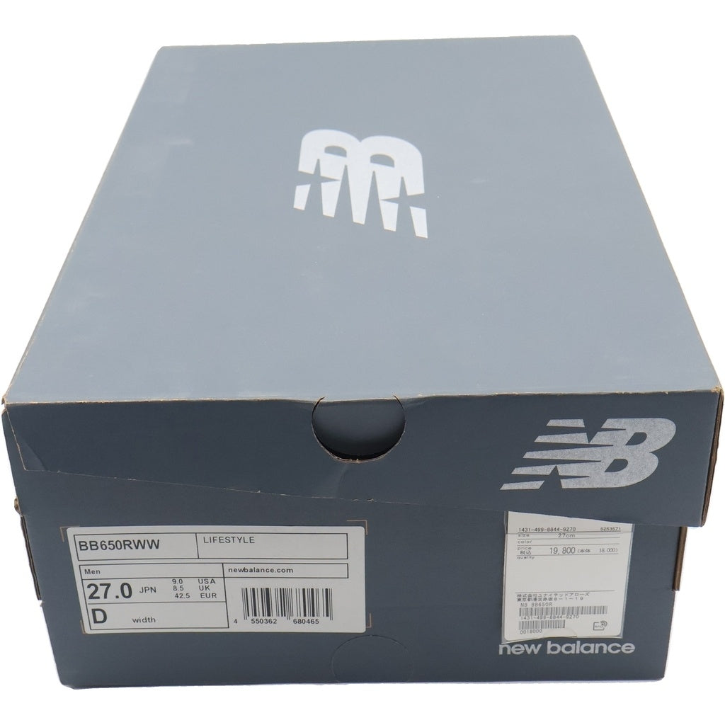 New Balance(ニューバランス) BB650RWW ハイカットスニーカー ホワイト US9/27cm