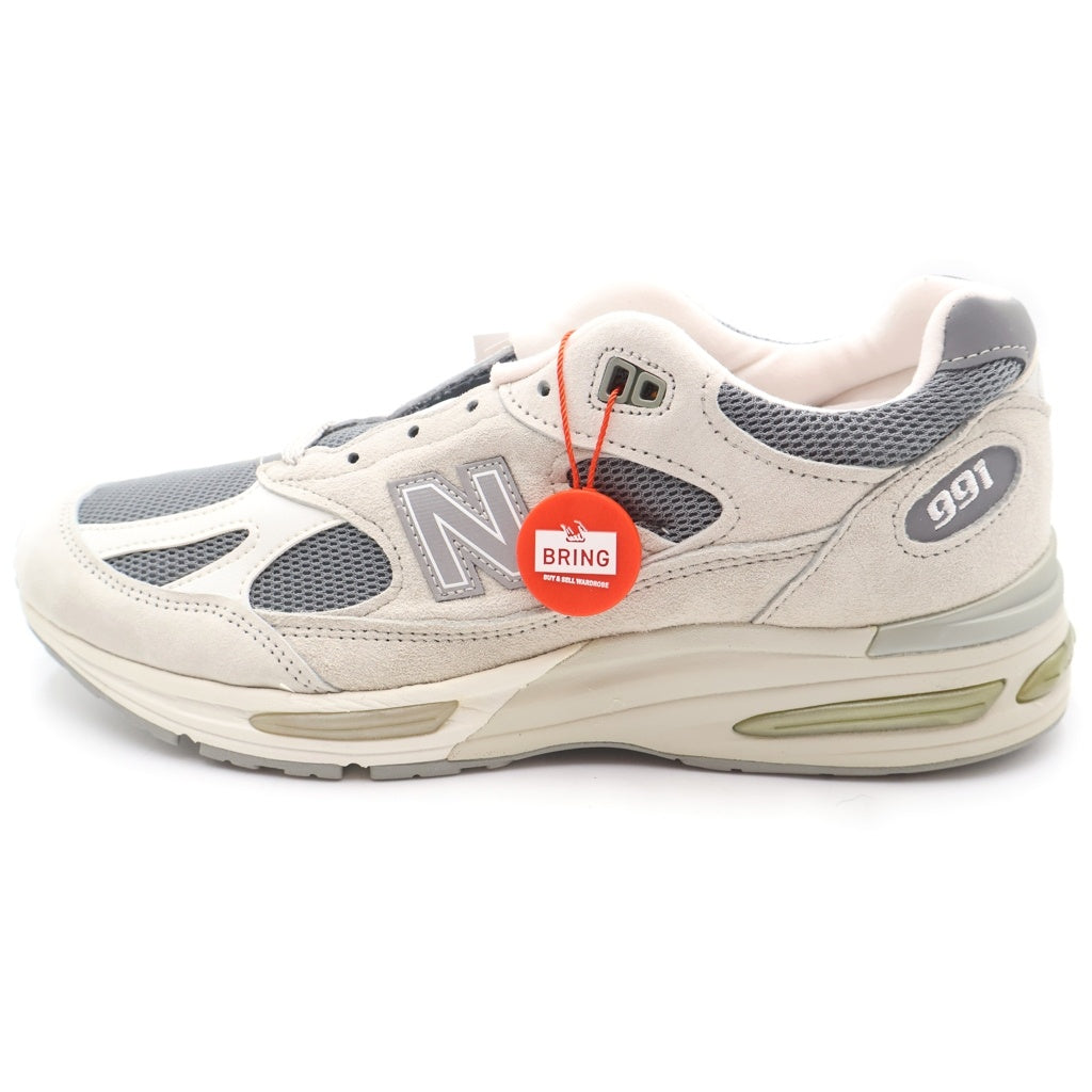 New Balance(ニューバランス) U991LG2 スエード メッシュ ローカットスニーカー ホワイト US9/27cm