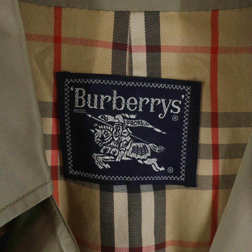 BURBERRYS(バーバリーズ) 裏地ノバチェック コットンギャバ ステンカラーコート ベージュ WR050-902-41