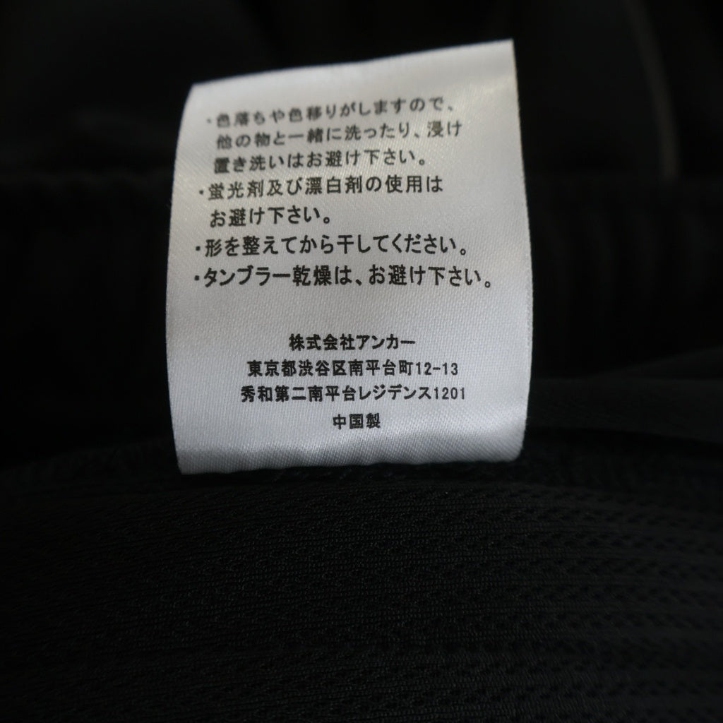 Mercedes Anchor Inc.(メルセデスアンカーインク) 26SS REFLECTIVE SPORT POLY TRACK PANTS リフレクティブ スポーツ ポリ トラックパンツ ブラック ANCSS26PA02