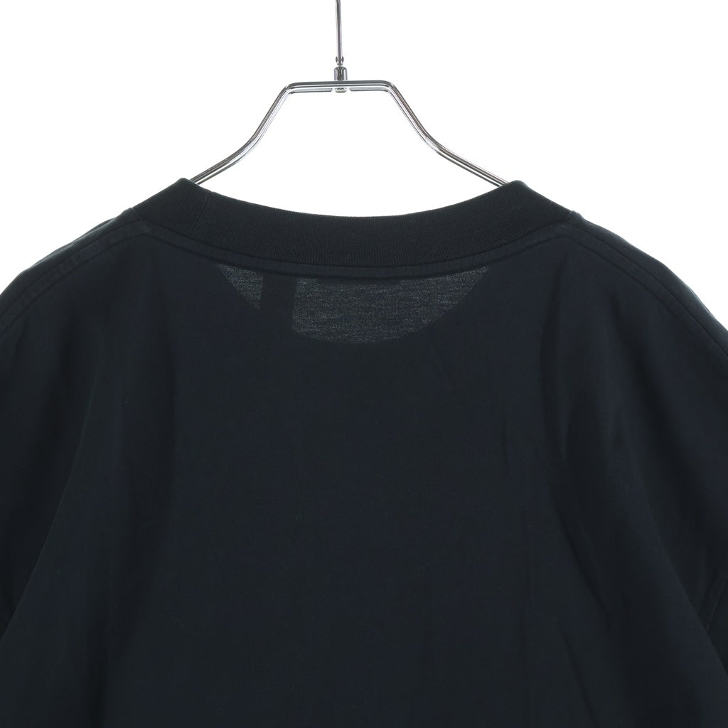 MONCLER GENIUS(モンクレール ジーニアス) 23AW ×PALM ANGELS SS T-SHIRT パームエンジェルス ロゴワッペン クルーネック半袖Tシャツ カットソー ブラック I209L8C00003