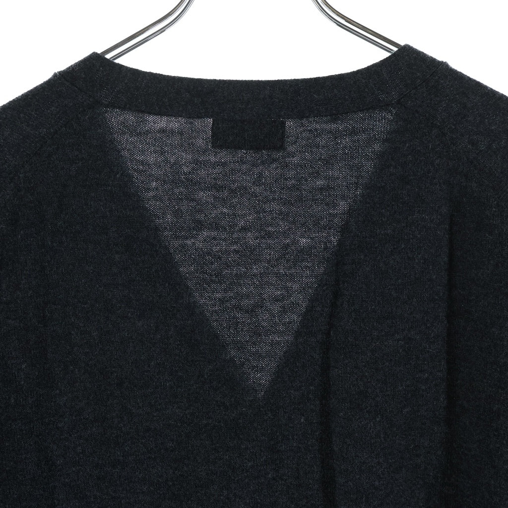 HUMAN MADE(ヒューマンメイド) 25AW HEART BADGE KNIT CARDIGAN ハート バッジ ウール ニットカーディガン グレー HM30CS046