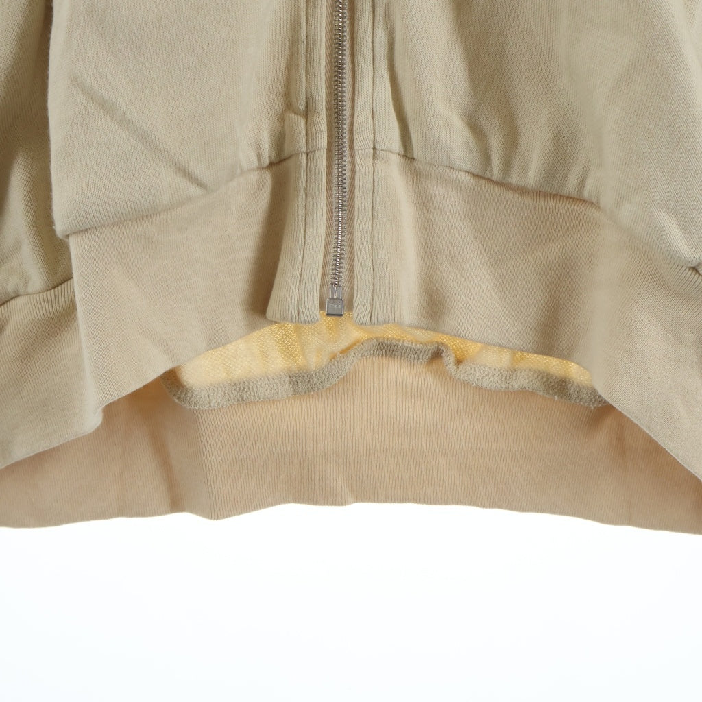 AURALEE(オーラリー) 23AW SUPER HIGH GAUGE SWEAT ZIP BLOUSON スーパー ハイゲージ スウェット ジップアップ ブルゾンジャケット ベージュ A23AB01CU