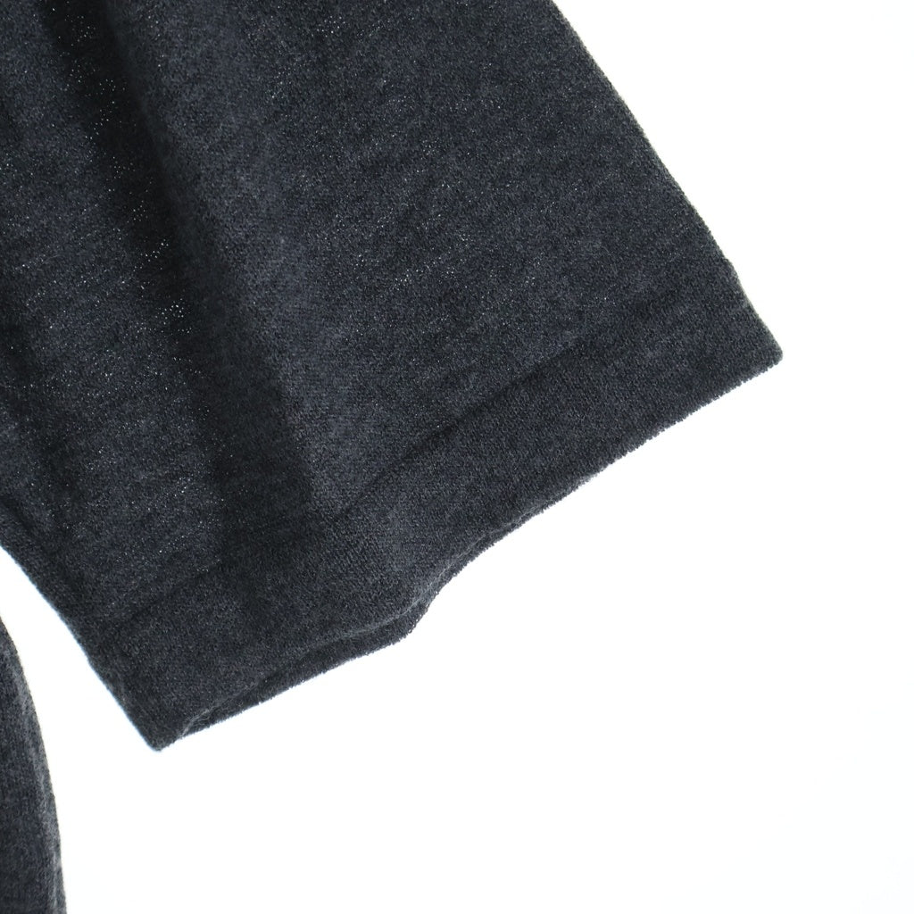 AURALEE(オーラリー) 23SS CASHMERE HARD TWIST KNIT TEE カシミヤ ハード ツイスト ニット クルーネック半袖Tシャツ カットソー グレー A23ST02CT