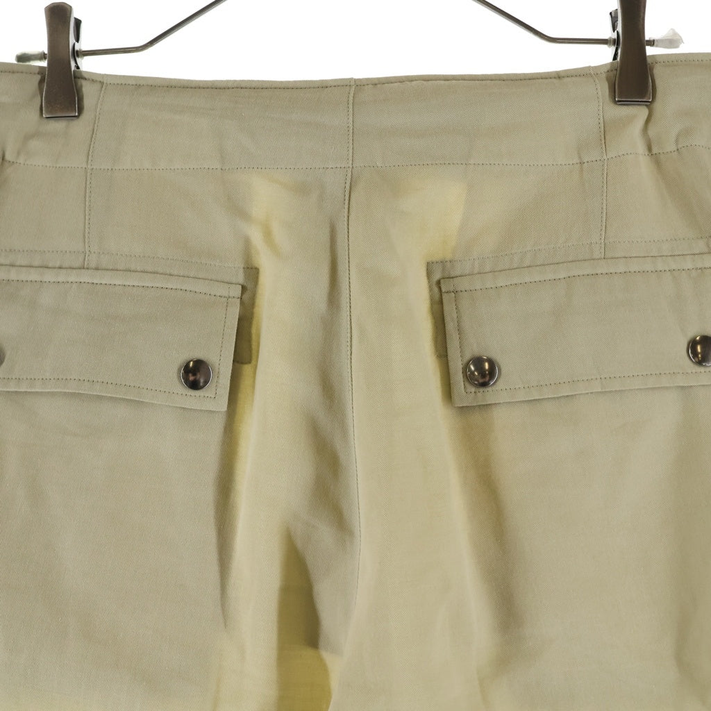 AURALEE(オーラリー) 25SS LIGHT COTTON WOOL VIYELLA CARGO PANTS ライト コットン ウール ビエラ カーゴパンツ ベージュ A25SP03KV