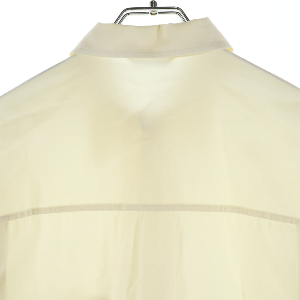 AURALEE(オーラリー) 23SS WASHED FINX TWILL BIG SHIRTS ウォッシュド フィンクス ツイル ビッグ 長袖シャツ アイボリー A00S03TN