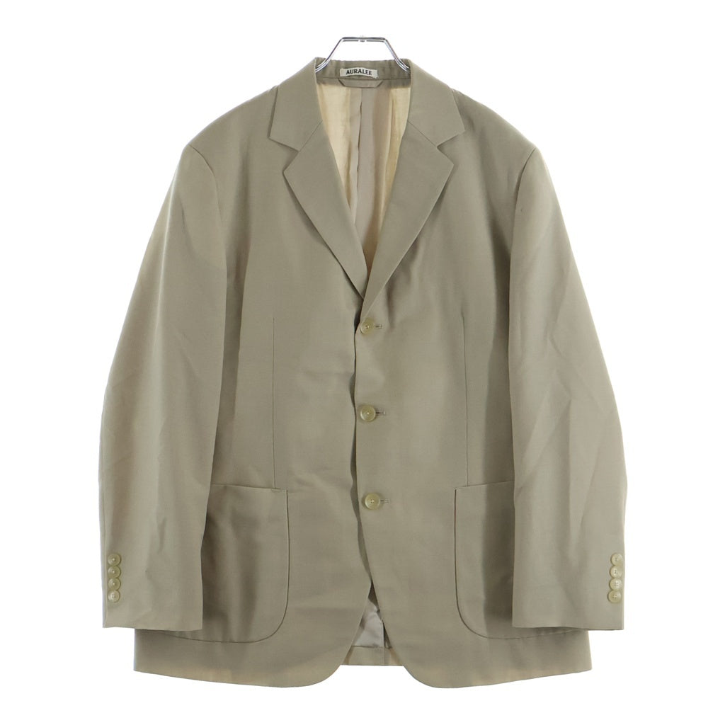 AURALEE(オーラリー) 24SS TROPICAL WOOL KID MOHAIR JACKET トロピカル ウール キッド モヘア シングルテーラードジャケット ベージュ A24SJ01WM