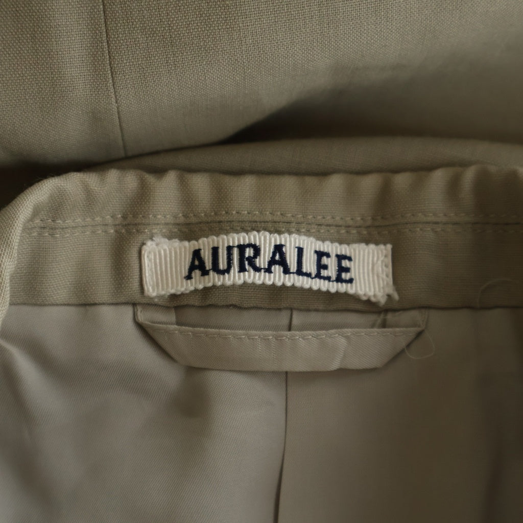AURALEE(オーラリー) 24SS TROPICAL WOOL KID MOHAIR JACKET トロピカル ウール キッド モヘア シングルテーラードジャケット ベージュ A24SJ01WM