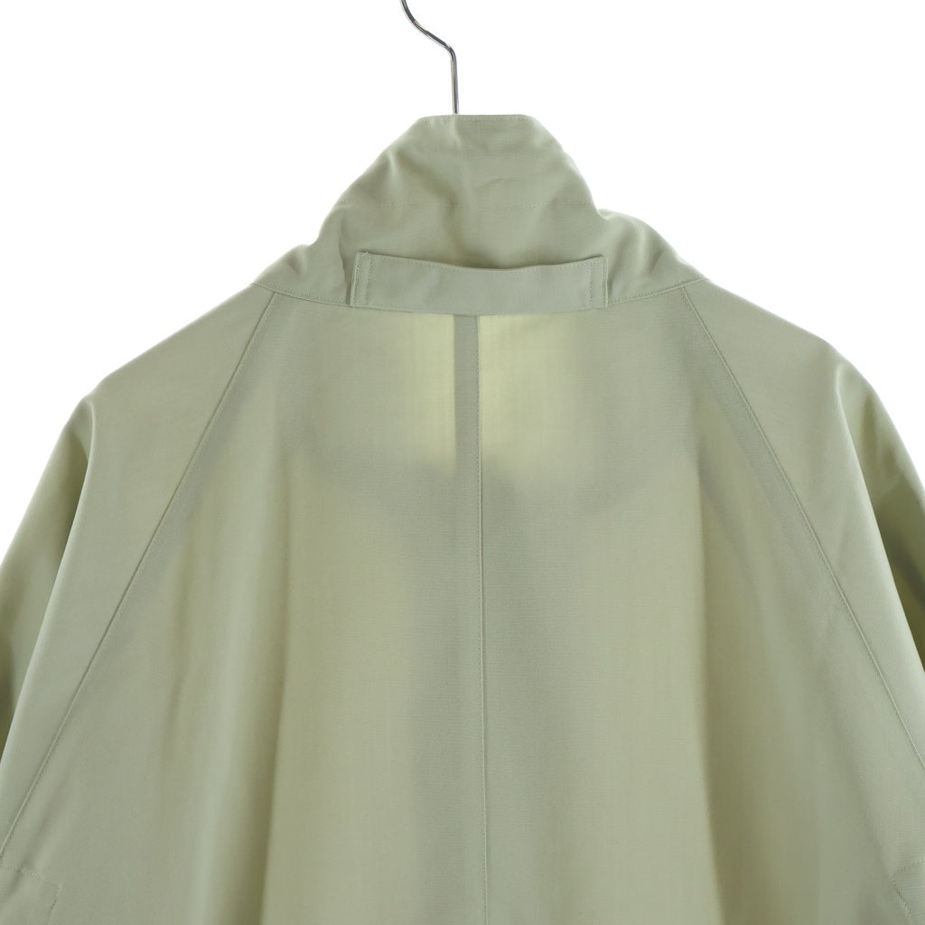 AURALEE(オーラリー) 25SS WOOL MAX CANVAS HIGH NECK ZIP BLOUSON ウール マックス キャンバス ハイネック ジップアップ ブルゾンジャケット オリーブ A25SB03WC