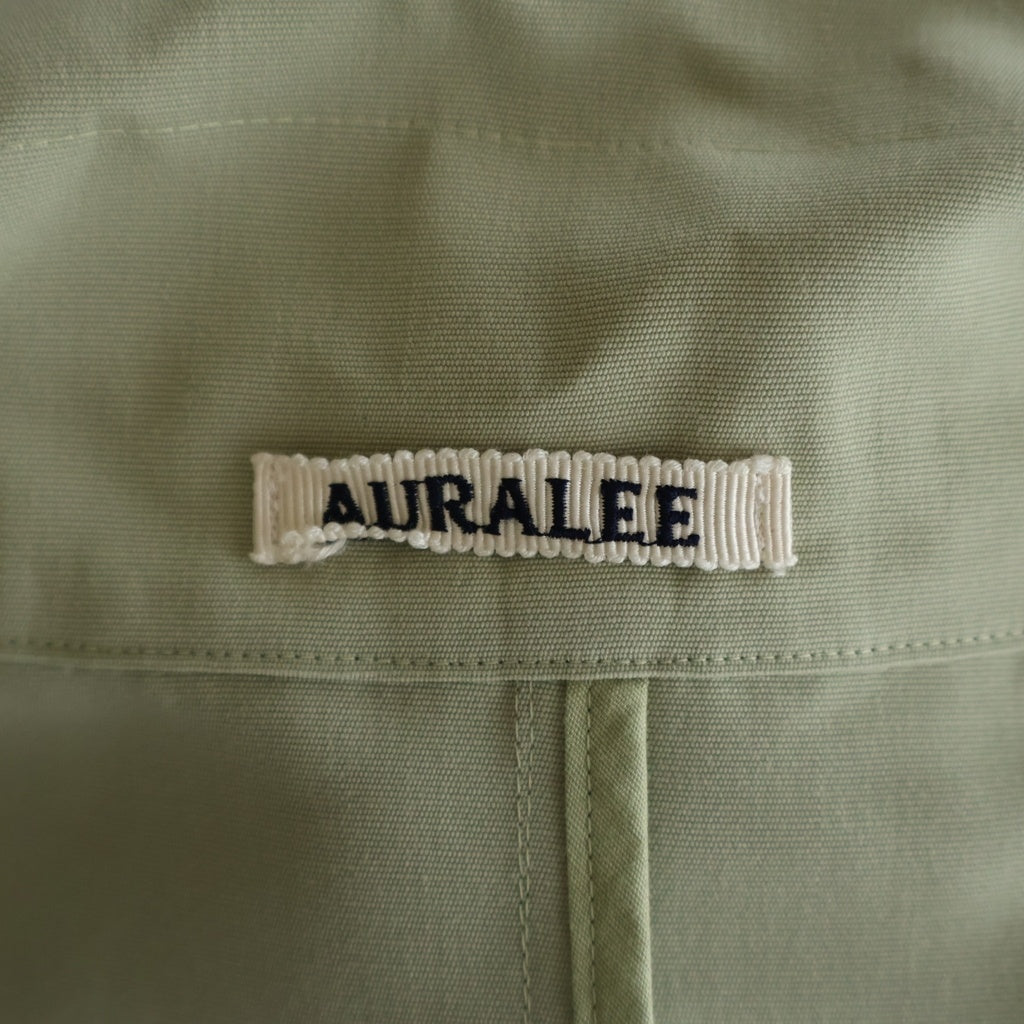 AURALEE(オーラリー) 25SS WOOL MAX CANVAS HIGH NECK ZIP BLOUSON ウール マックス キャンバス ハイネック ジップアップ ブルゾンジャケット オリーブ A25SB03WC