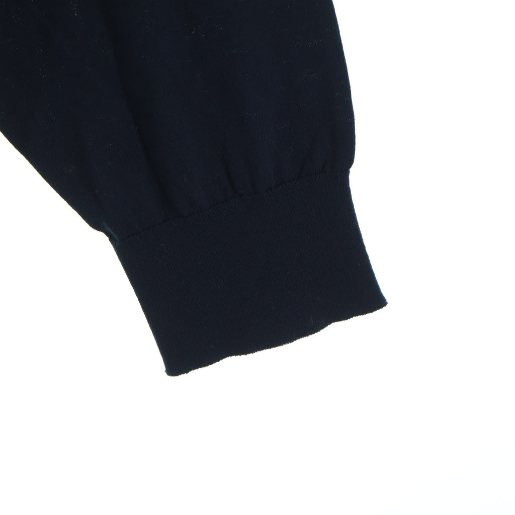 AURALEE(オーラリー) 25SS SUPER HIGH GAUGE COTTON KNIT PULLOVER LIGHT スーパー ハイゲージ コットン プルオーバー ライト クルーネックニットセーター ブラック A25SP01KA